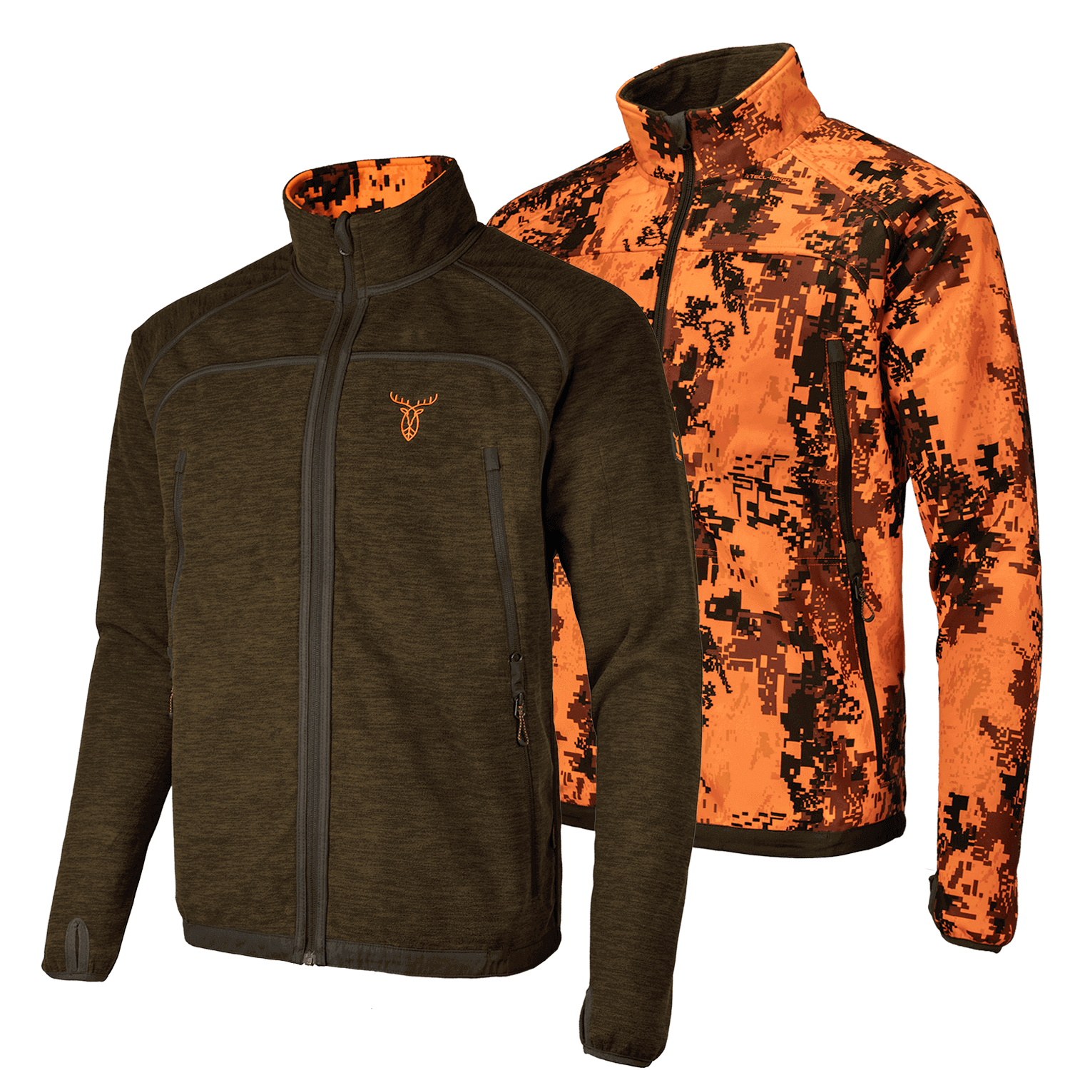  Pirscher Gear Giacca in pile reversibile (blaze/marrone)
