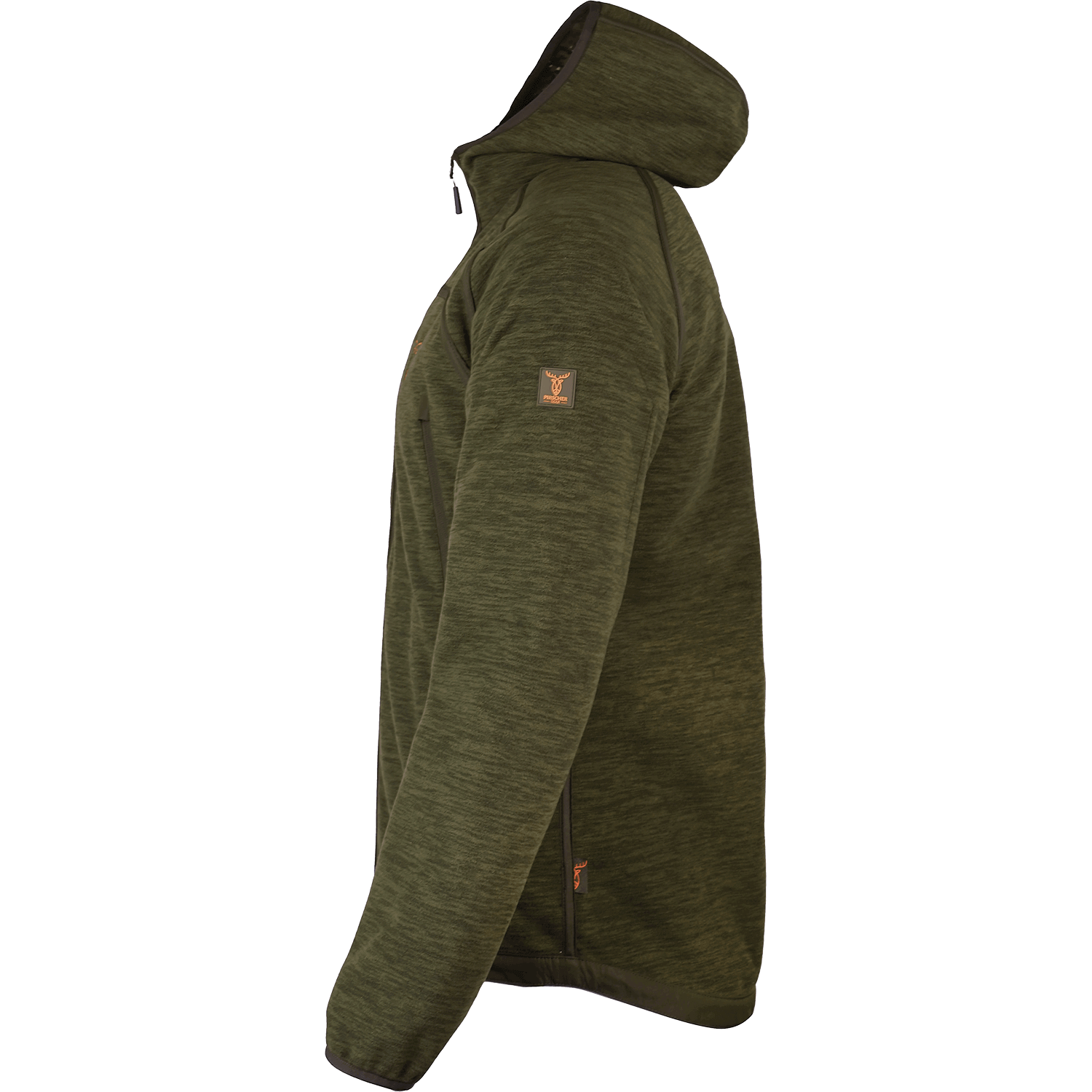  Pirscher Gear Giacca con cappuccio in pile reversibile (Optimax 2S/verde)