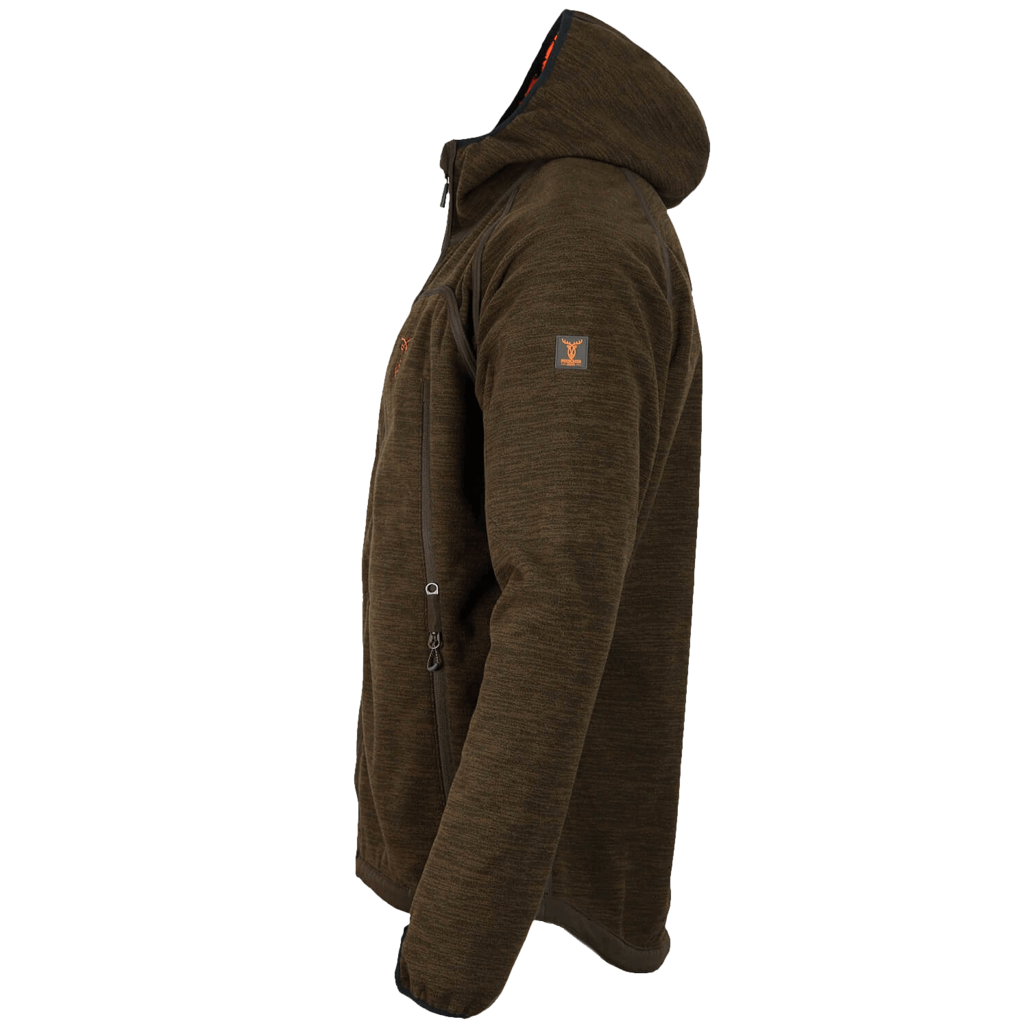  Pirscher Gear Giacca con cappuccio in pile reversibile (blaze/marrone)