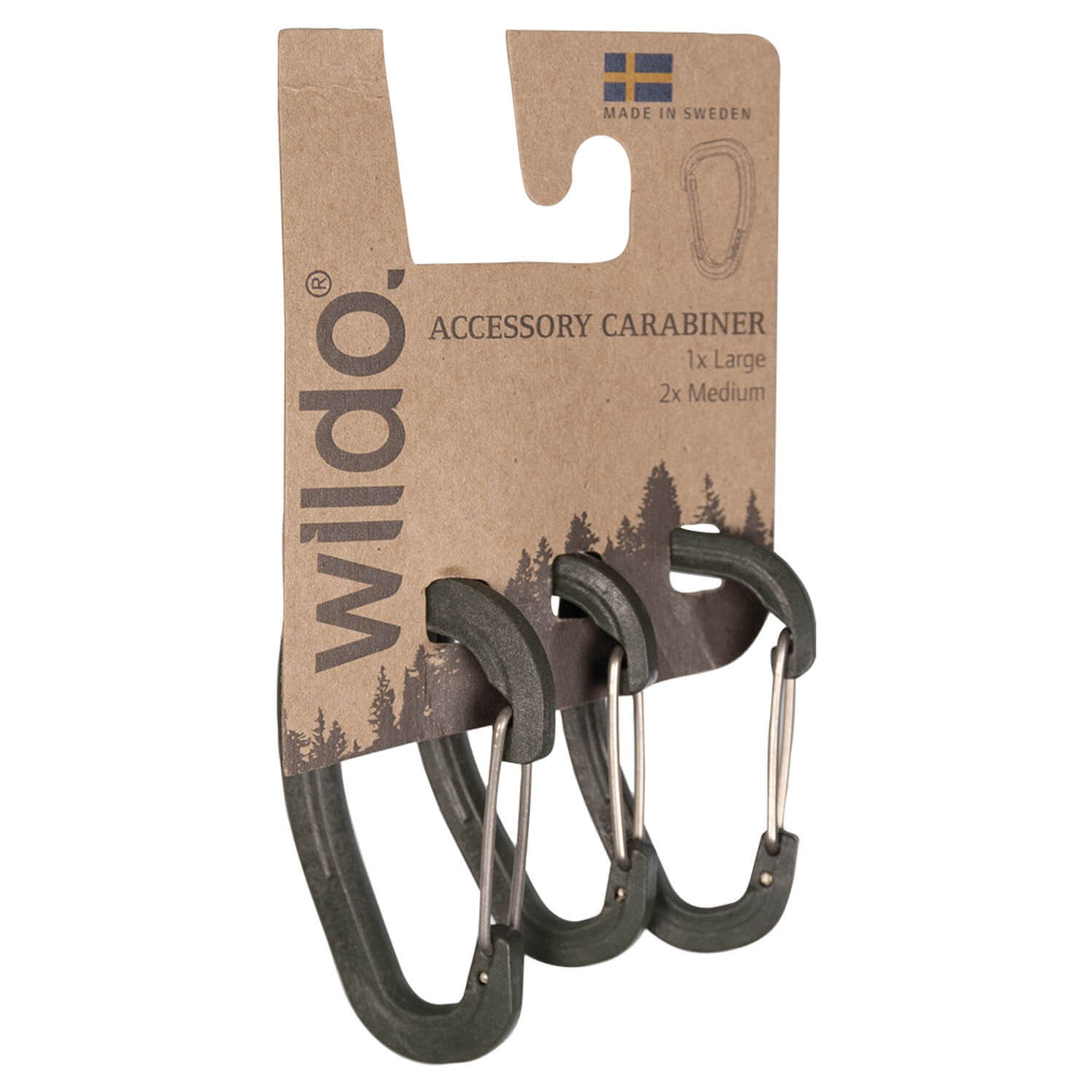  MIL-TEC Set di moschettoni Wildo (oliva) - Accessori per la caccia