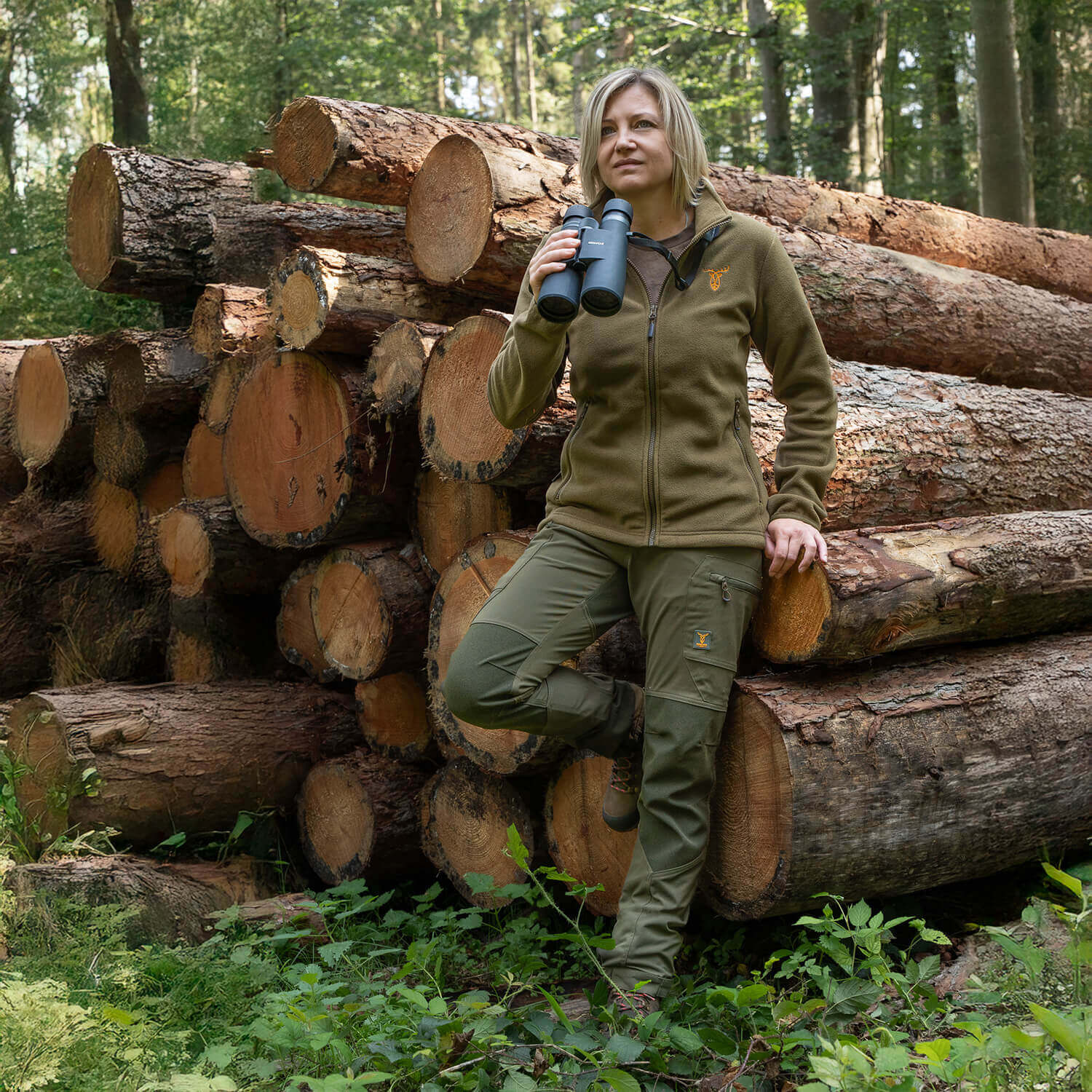  Pirscher Gear Giacca in pile Field da donna