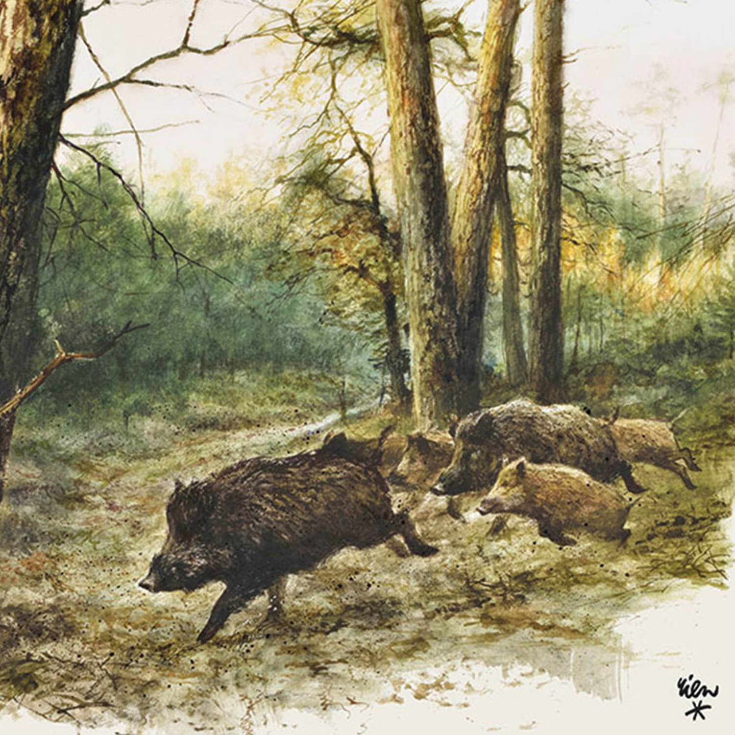 AKAH Servietten Sauen