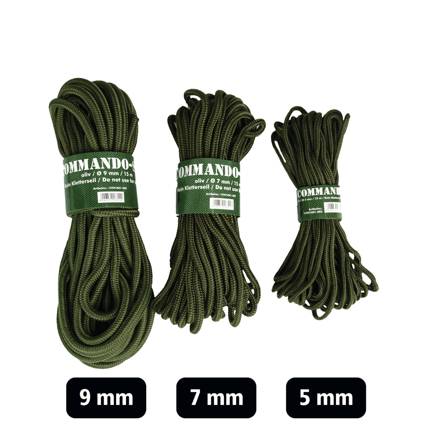  MIL-TEC Corda Paracord Commando (oliva) - Accessori per la caccia