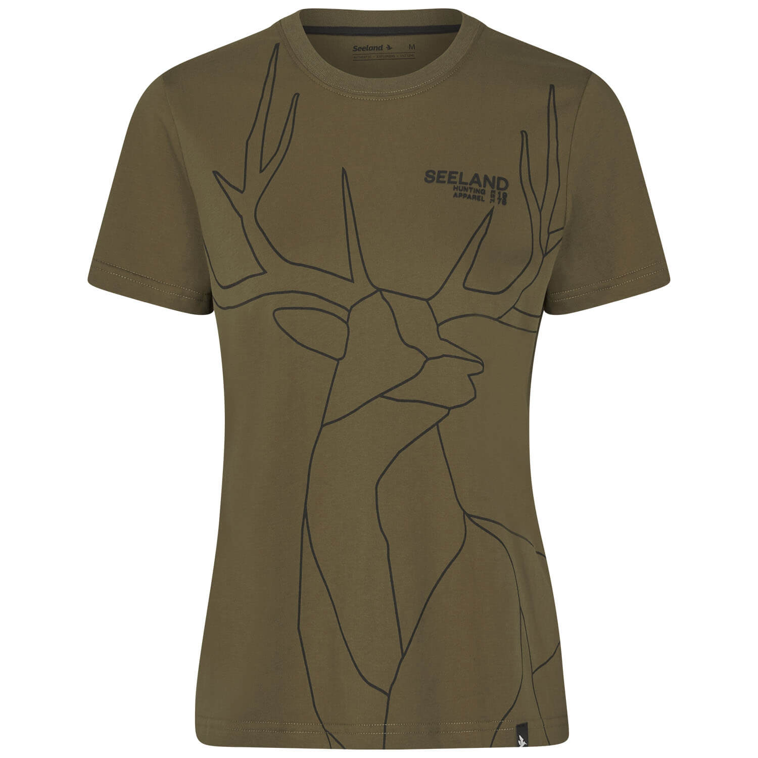  Seeland Maglietta da donna Deer On Line (oliva militare)