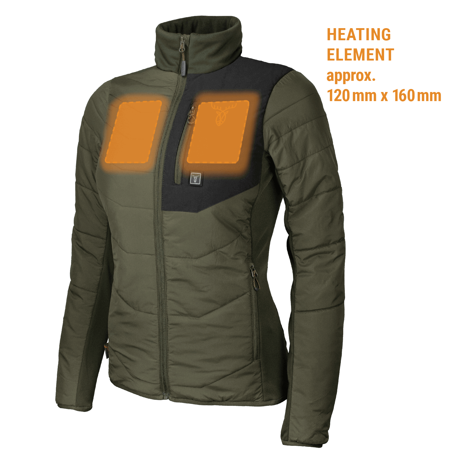  Pirscher Gear Giacca da riscaldamento da donna