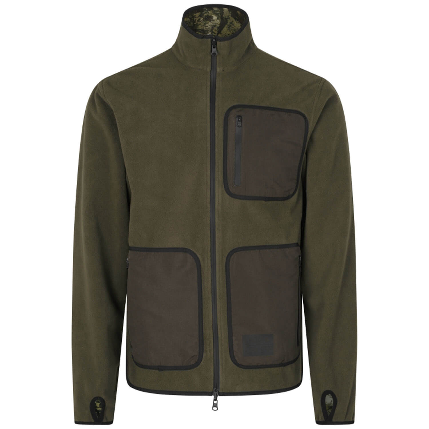  Seeland Giacca in pile reversibile Rogue (verde pino/verde visone)