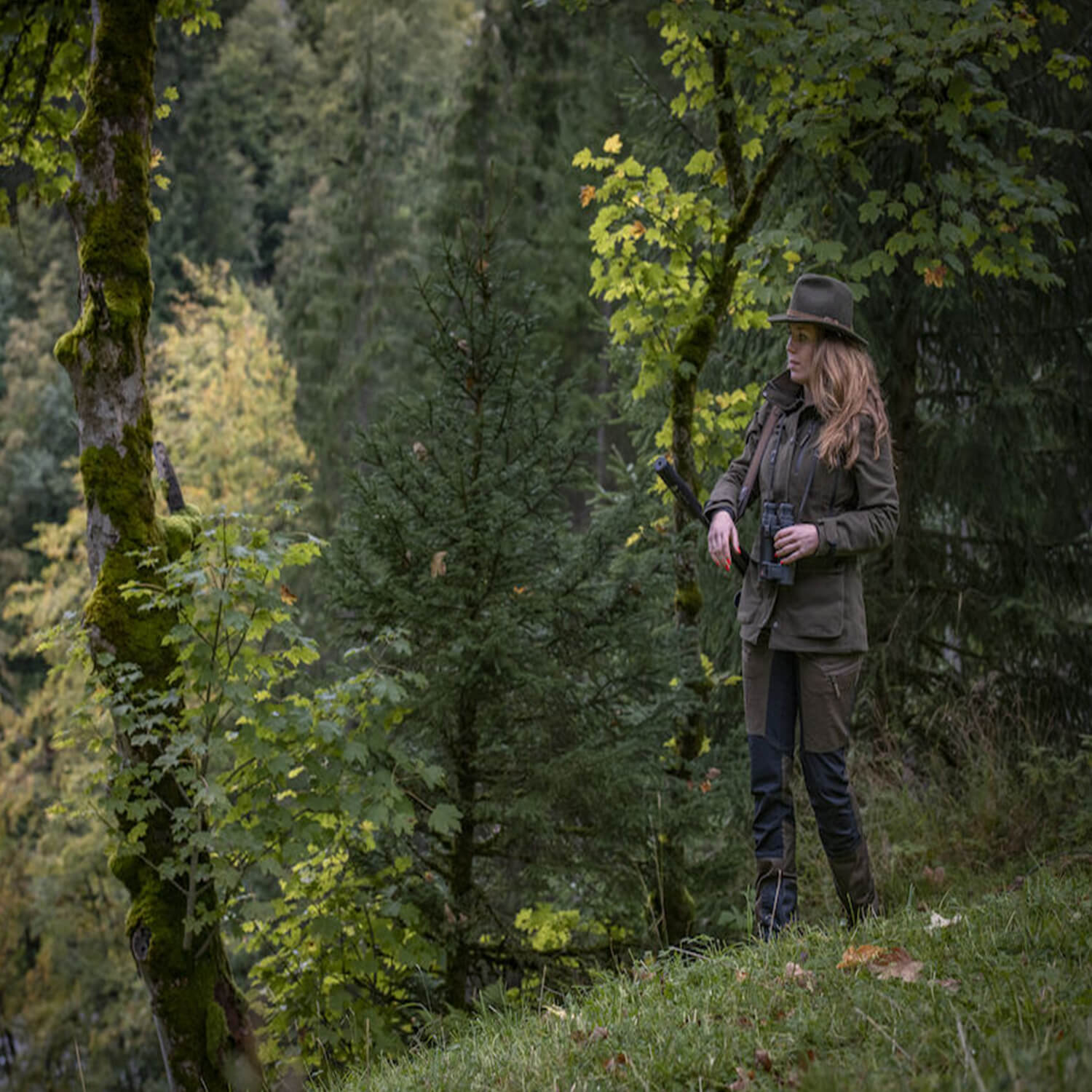  Deerhunter Pantaloni da caccia da donna Lady Roja (Foglia caduta)