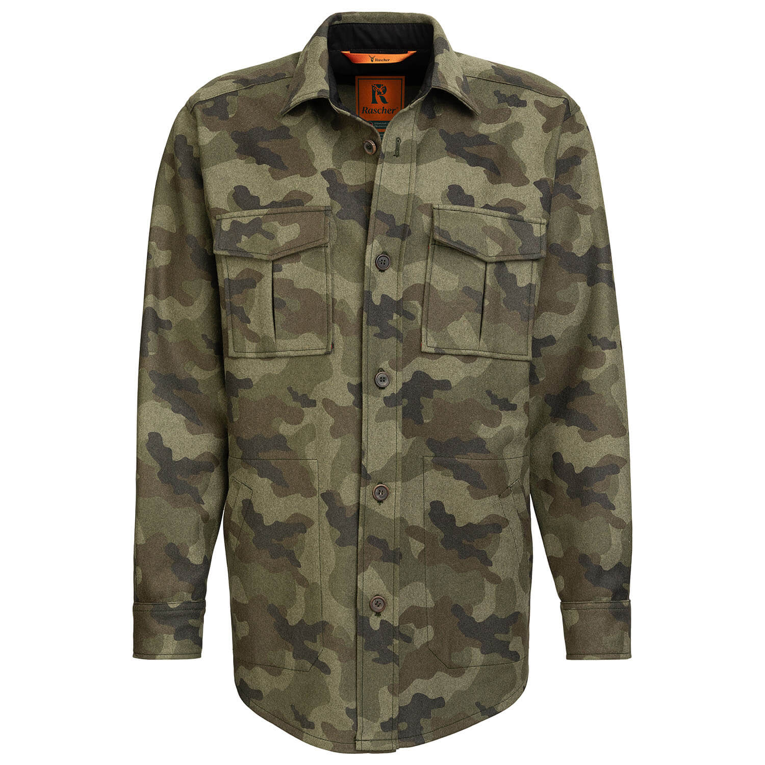 Camicia Rascher Camo Loden Stalking Franz (Verde)