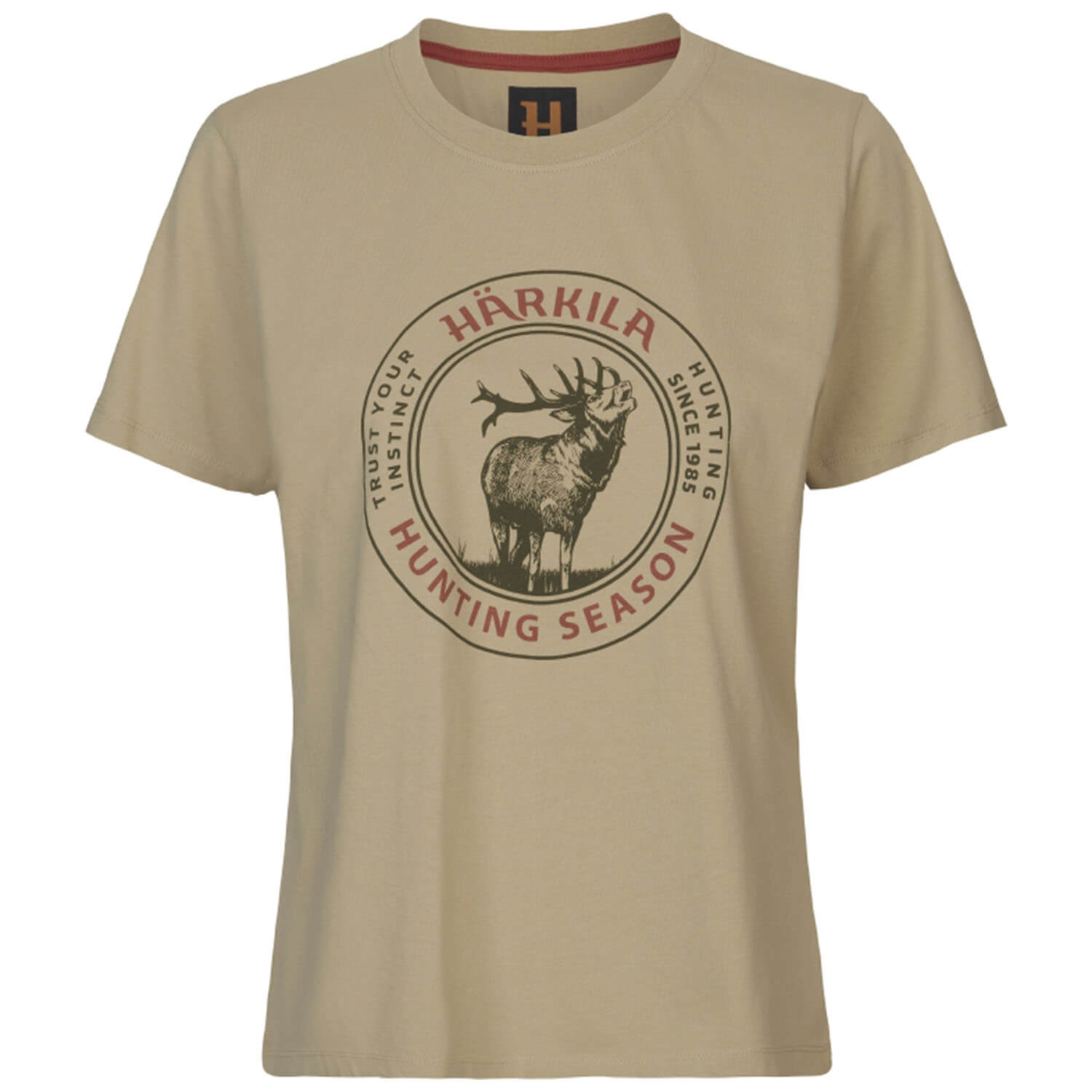  Härkila Maglietta da donna Stag Badge (sabbia)